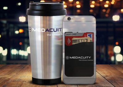 MedAcuity Travel Mug and Credit Card Holder