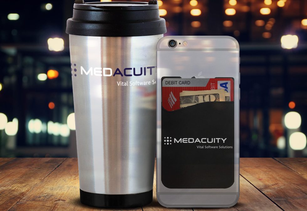 MedAcuity Travel Mug and Credit Card Holder